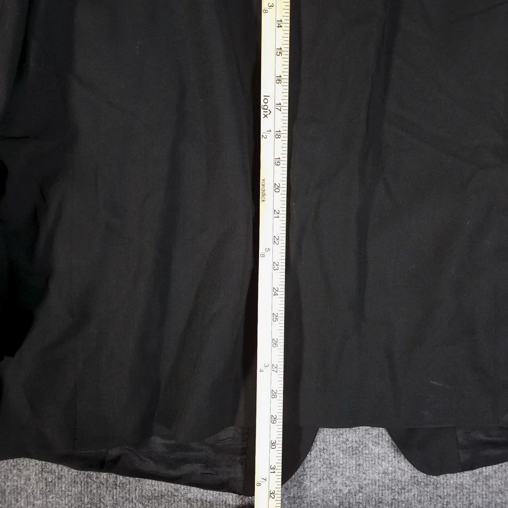 Joseph & Feiss International Comfort Stretch‎ Black Worsted Wool Blazer 52R